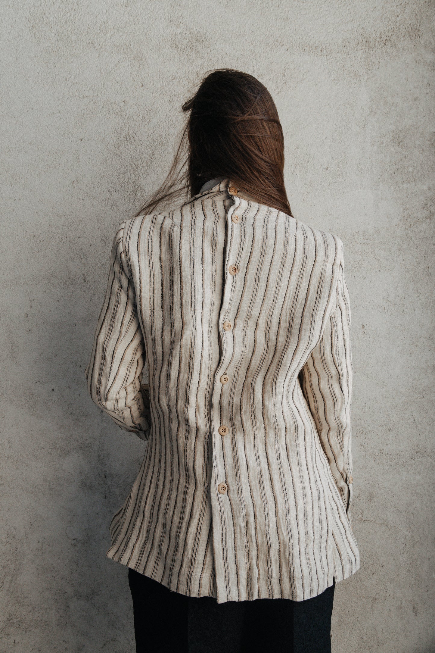 AITITE JACKET BROWN STRIPES