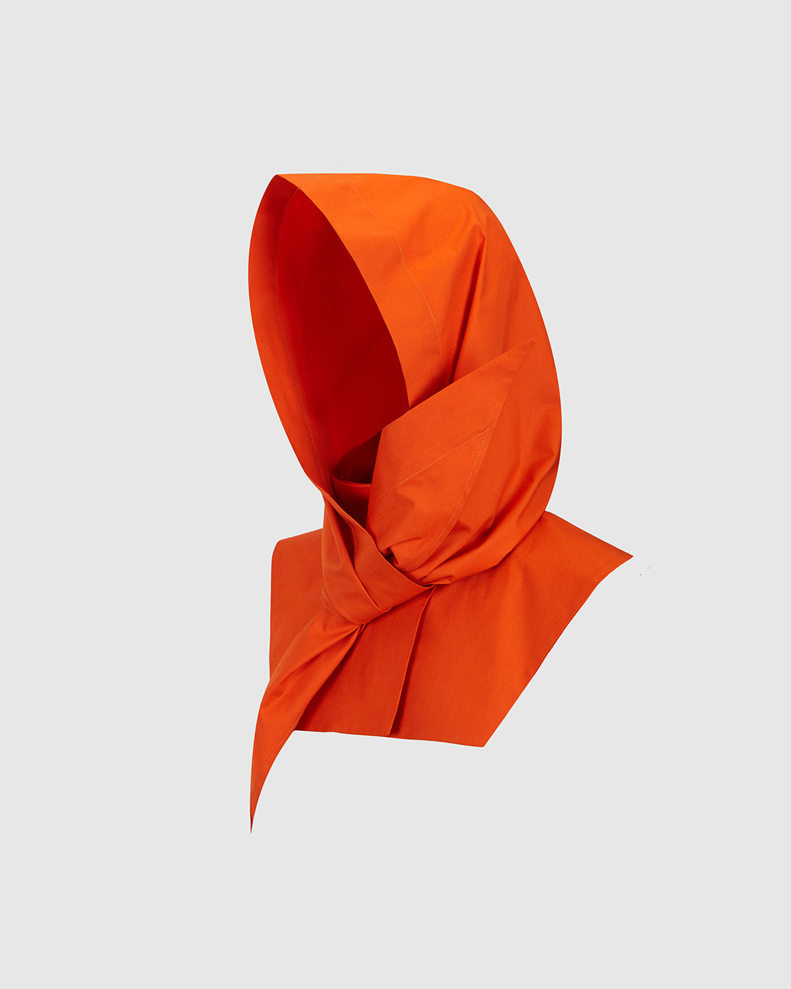 BRIGHT ORANGE WATER-REPELLENT HOOD