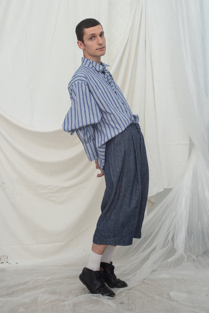 AMAMA SHIRT BLUE STRIPES