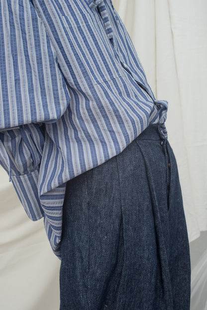 AMAMA SHIRT BLUE STRIPES