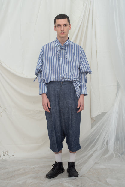 AMAMA SHIRT BLUE STRIPES