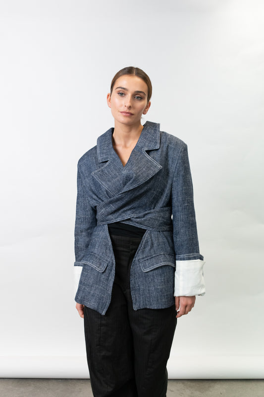 GURASO JACKET NAVY BLUE