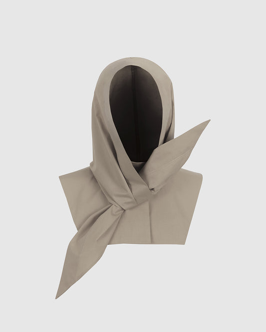 WATER-REPELLENT HOOD - STONE