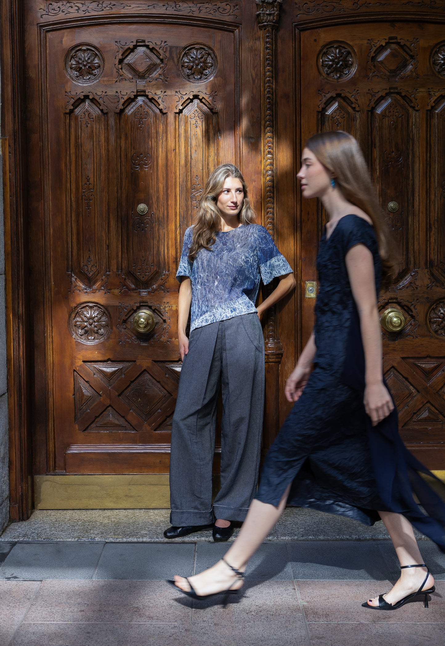 OPEN pleat shirt