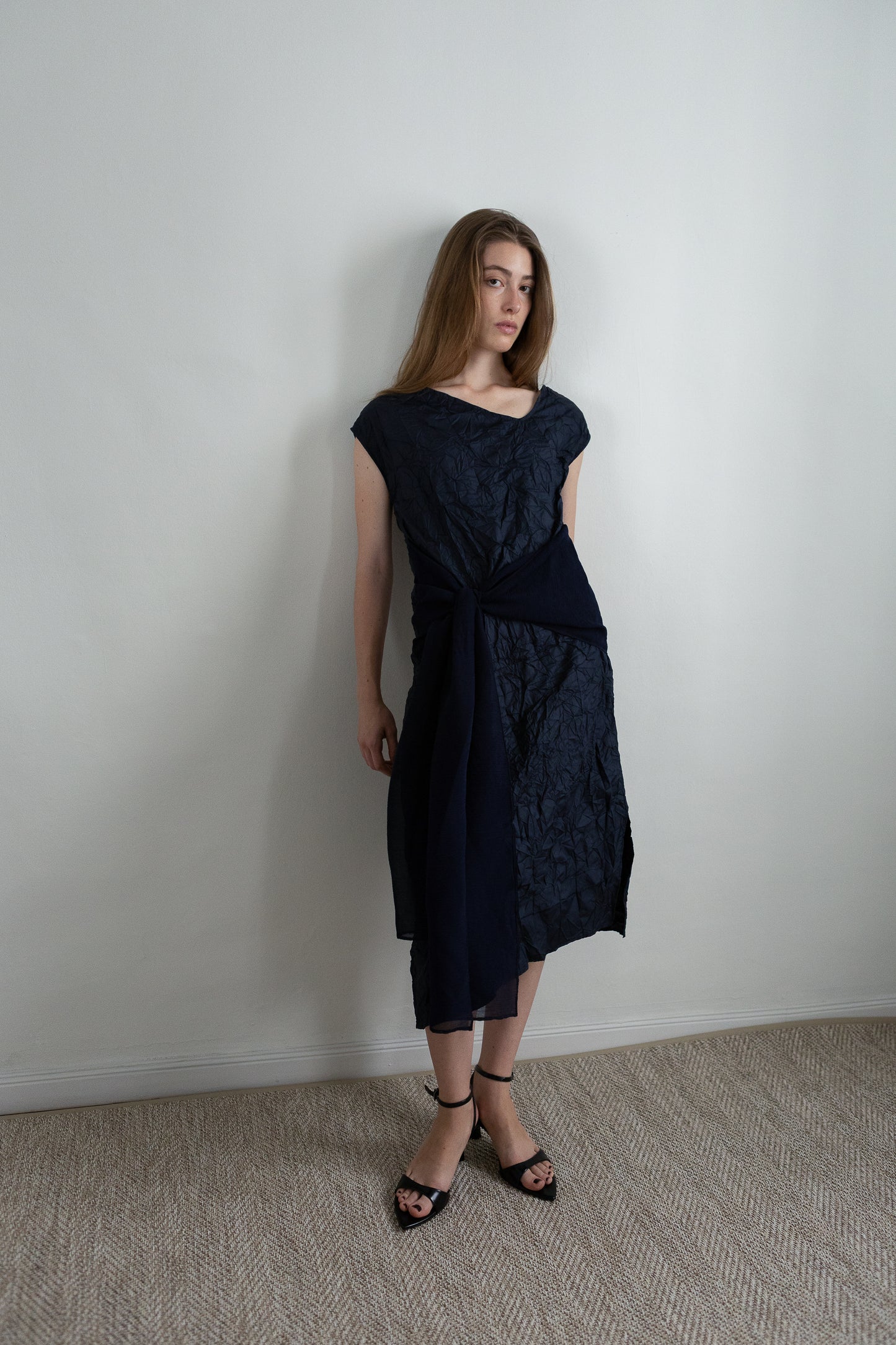 WRAP blue dress