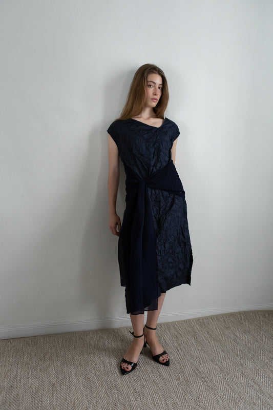 WRAP blue dress