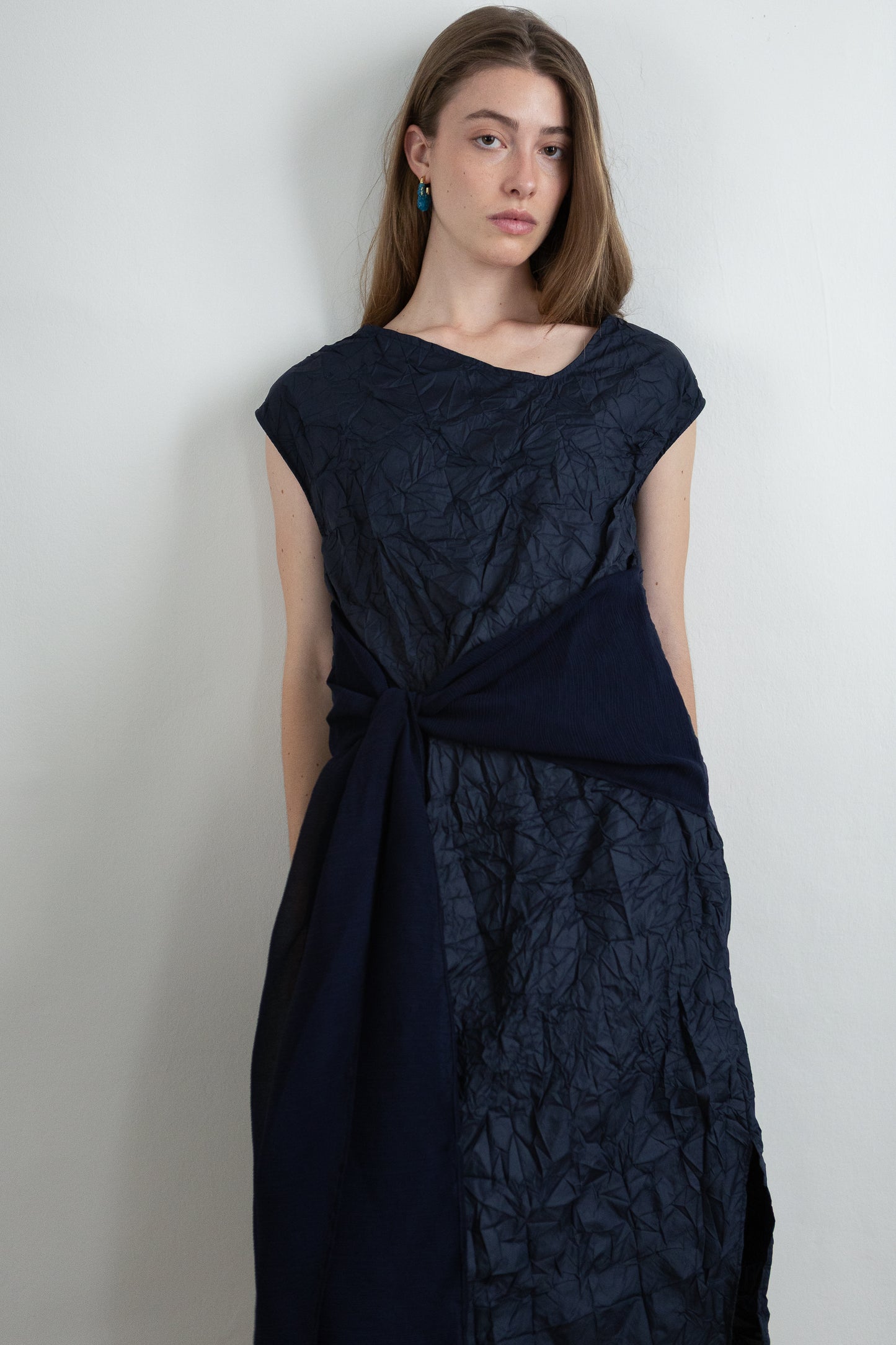 WRAP blue dress