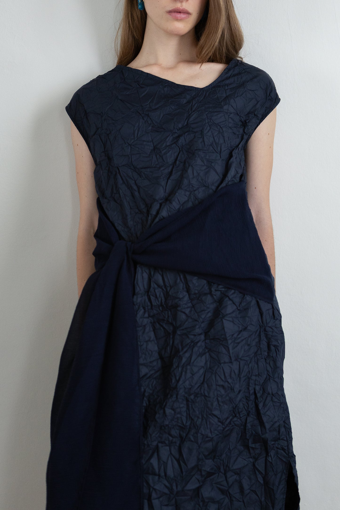 WRAP blue dress