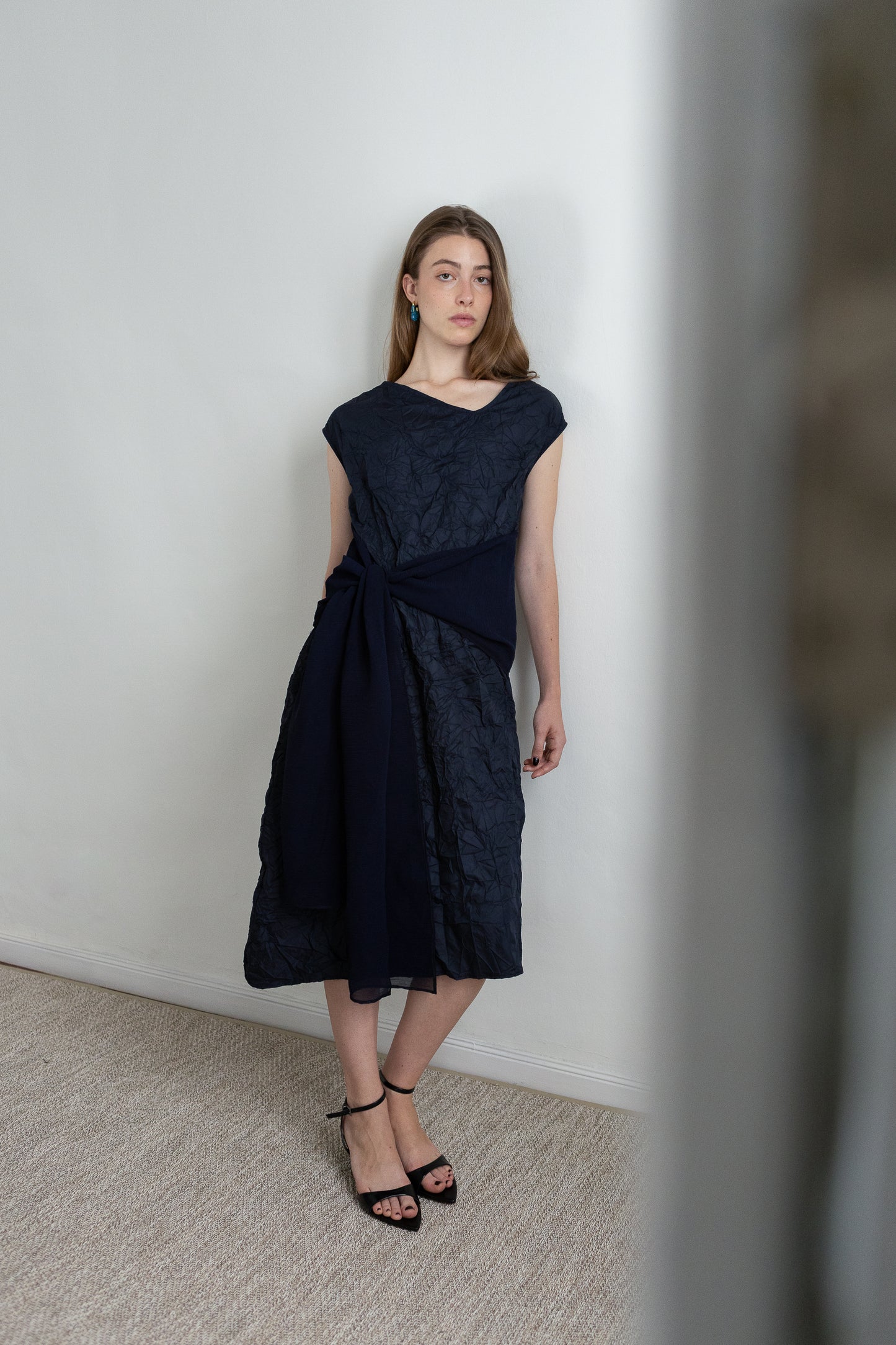 WRAP blue dress