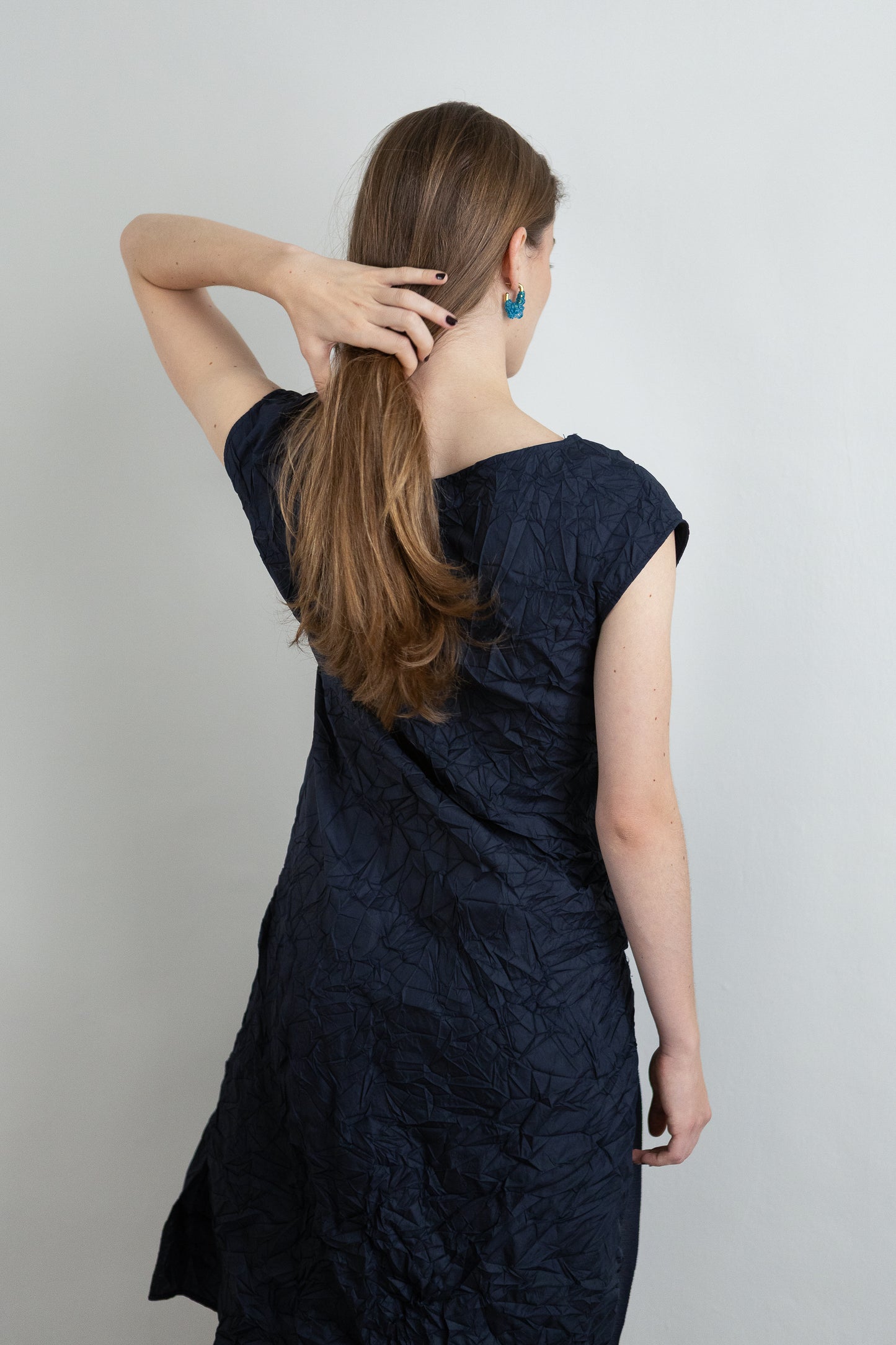 WRAP blue dress
