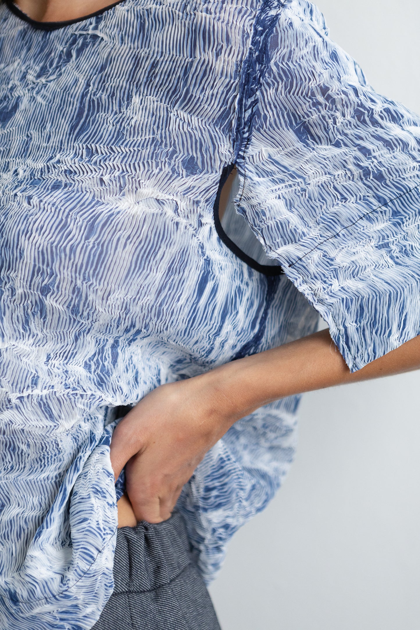 OPEN pleat shirt