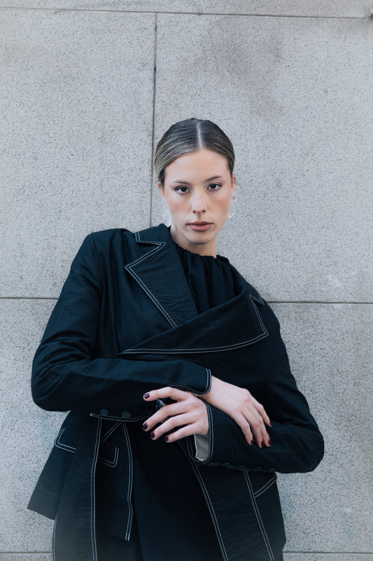 CHAQUETA ARRUGADA GURASO