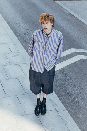 AMAMA SHIRT - BLUE STRIPES