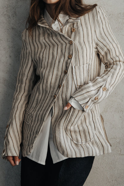 AITITE JACKET BROWN STRIPES