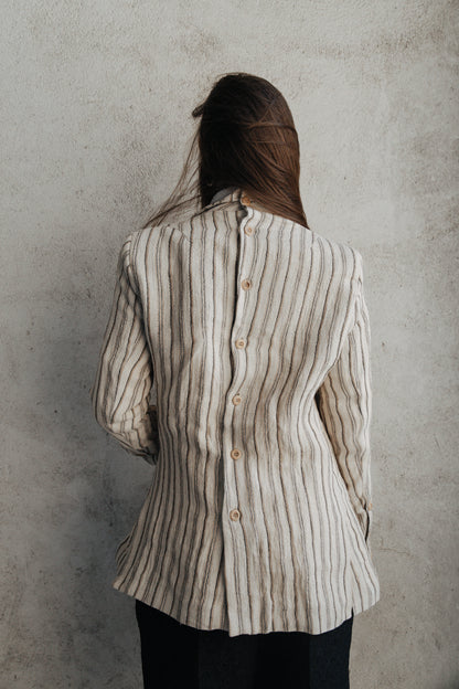 AITITE JACKET BROWN STRIPES