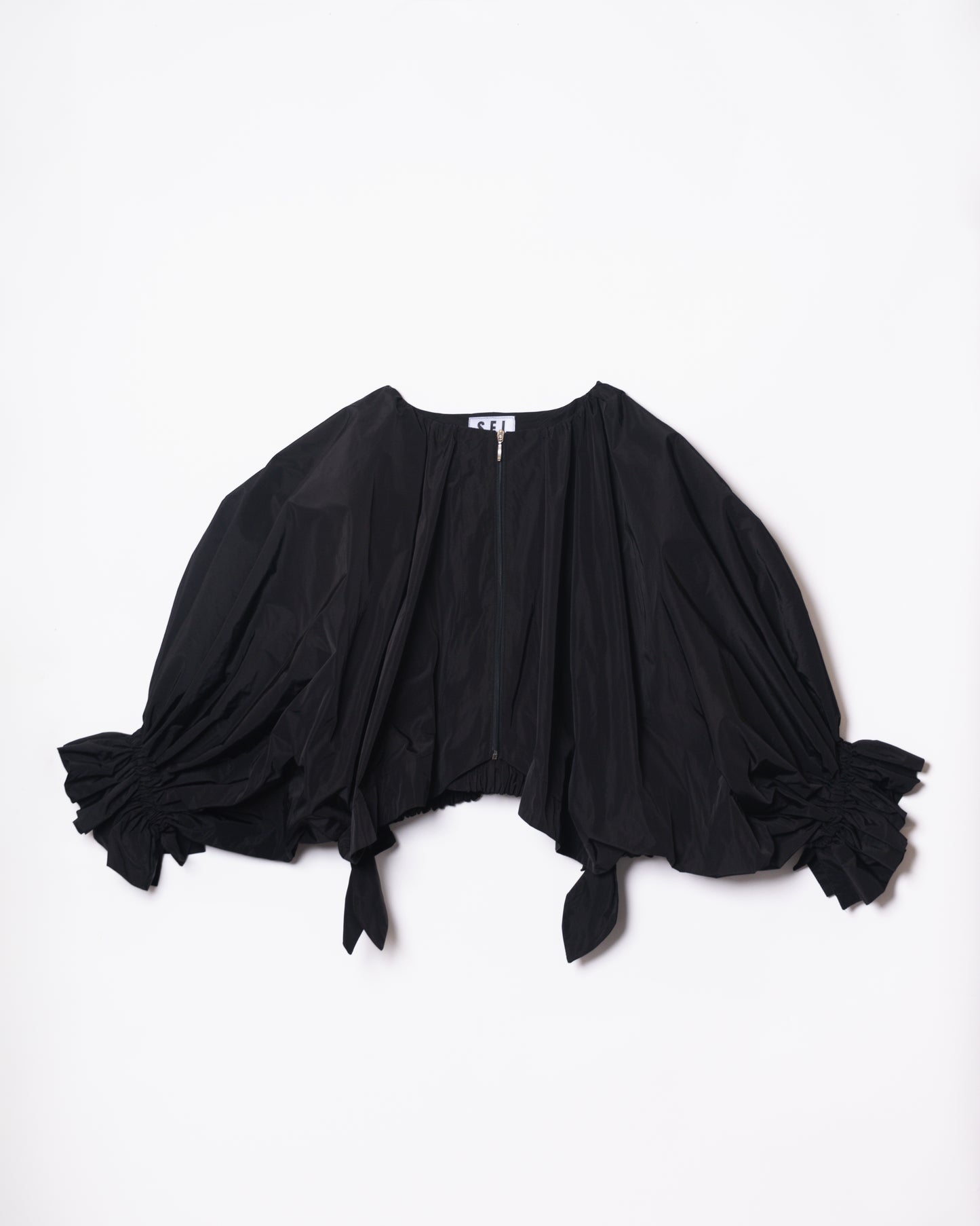 ABRIGO BOMBER - NEGRO MANGAS GRANDES