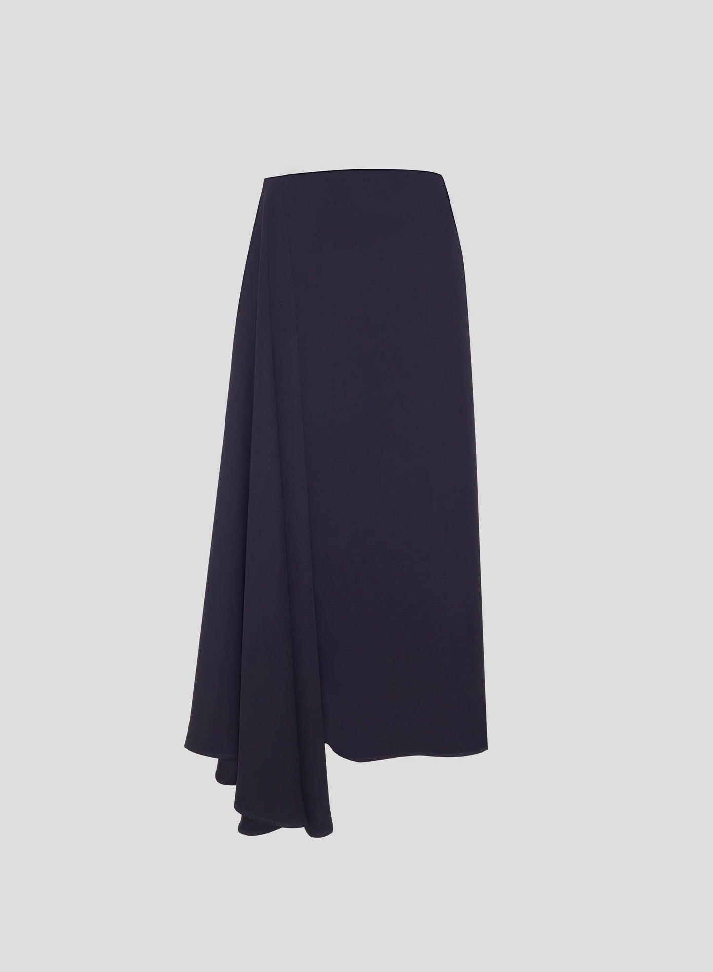 BLACK CREPE SCARF SKIRT - BIAAF LAB